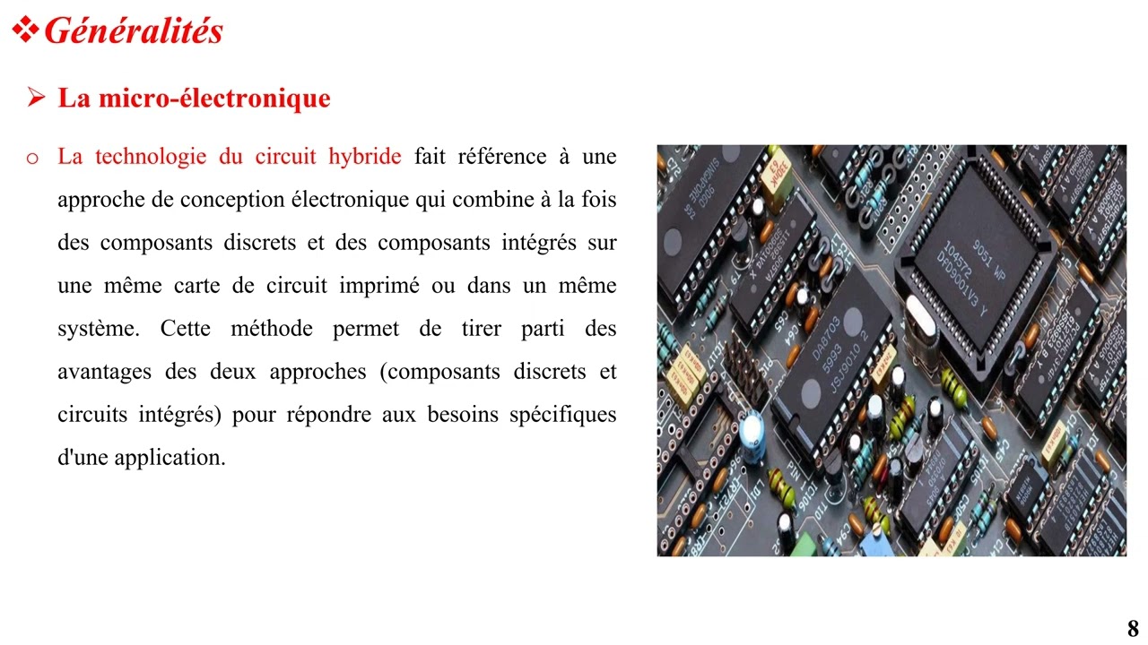 Cours industrie de la Micro&eacute;lectronique