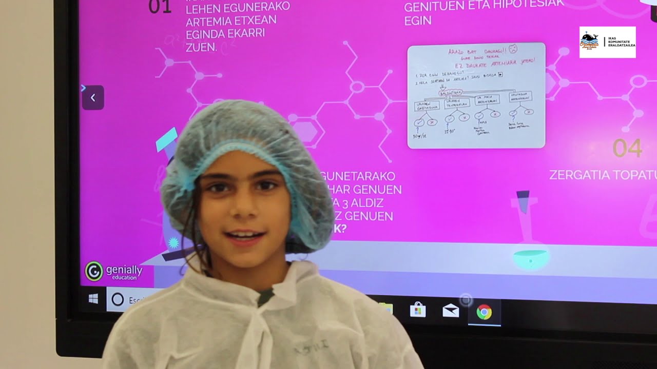 Orokietako 4. mailakoak Daniorekin Zientzia ikasten