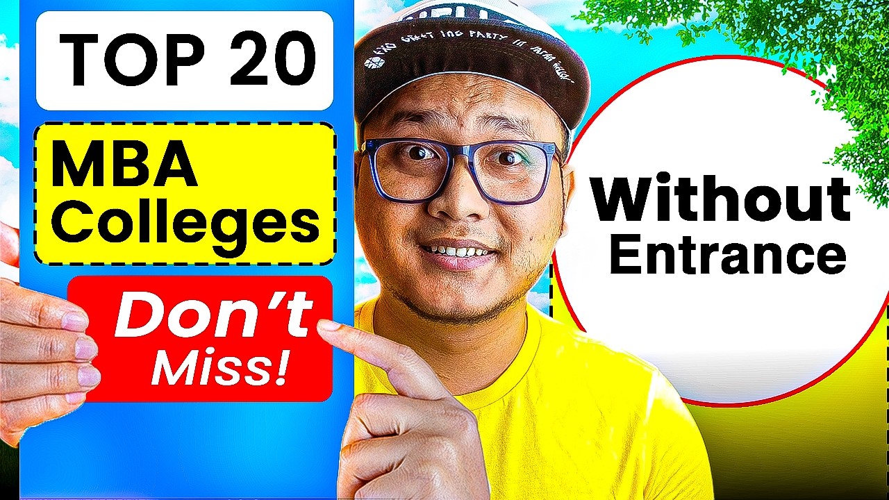 Top 20 MBA Colleges Without Entrance Exam 🤯 No CAT, No XAT Required!
