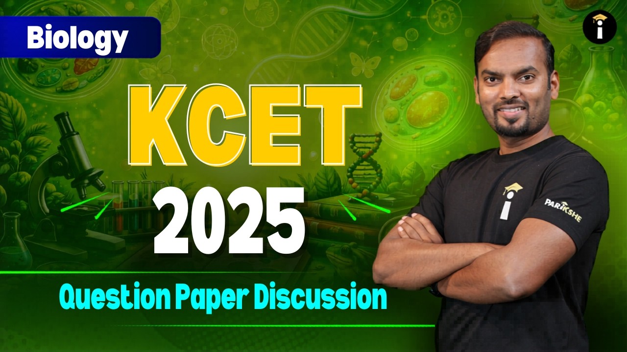 Biology KCET 2025 Question Paper + Solutions | Score 45+ Marks Guaranteed#kcet #studytips