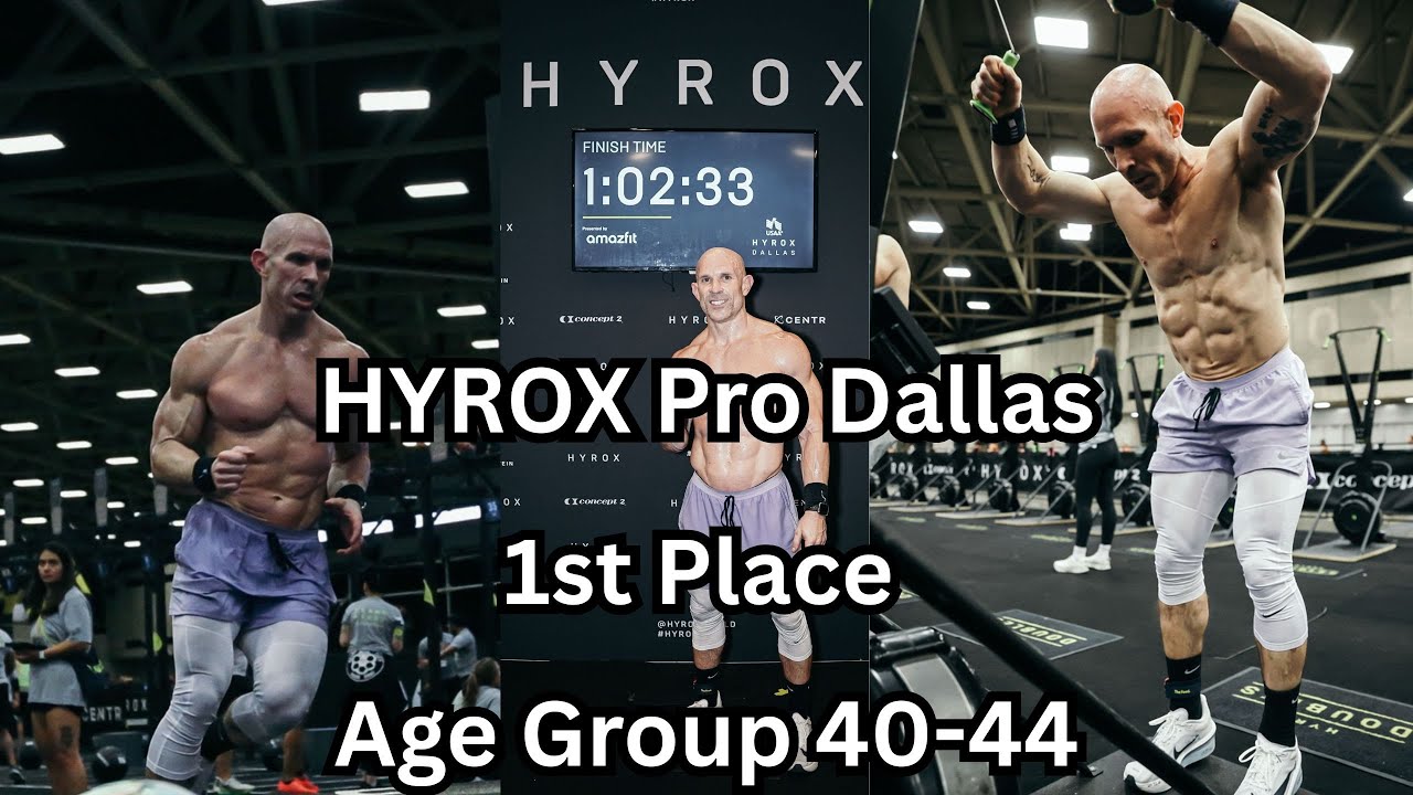 HYROX Dallas// PB and 1st Place in my age division
