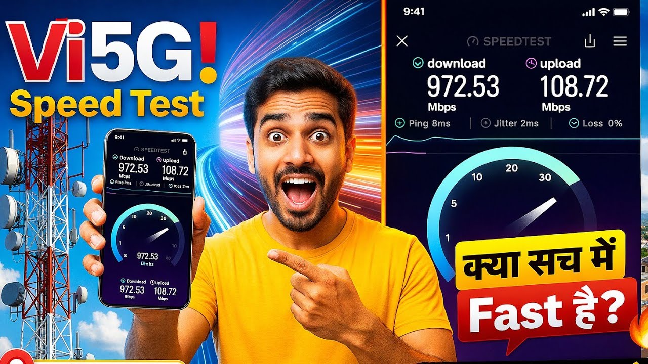 Vi 5G Speed Test in Indore ⚡ | 500 KM Travel for VI 5G Internet Speed Test 😱 | Is VI 5G Really Fast?