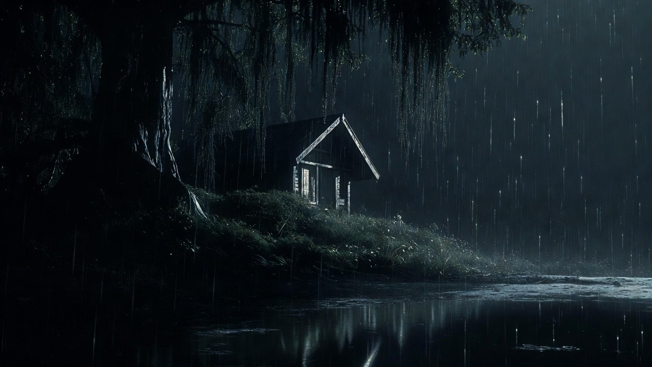 Dark Room. Heavy Rain. Instant Sleep. 🌧️ Thunderstorm Sounds for Deep Rest