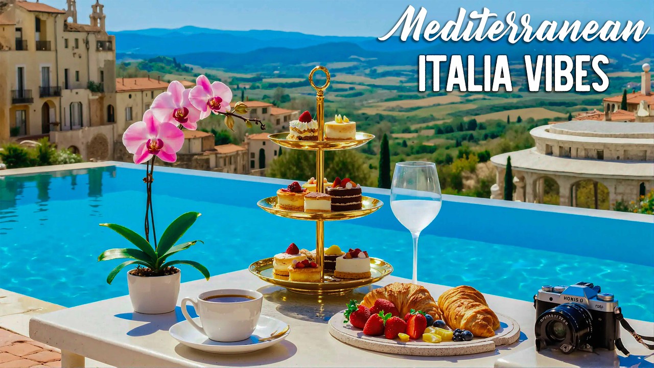 🎶 Italian Vibes & Mediterranean Instrumental Music 🏝️ 2+ Hours Amalfi Coast & Lake Como 4K