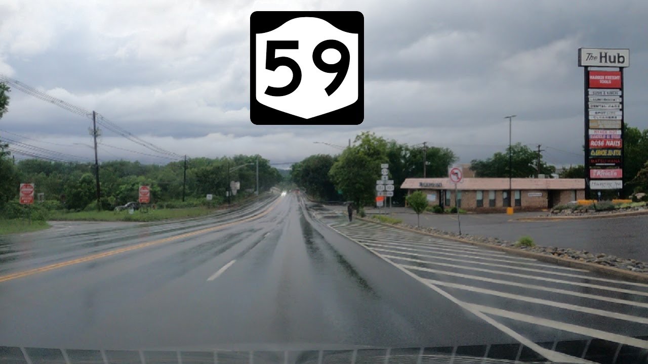 ⁴ᴷ⁶⁰ Driving New York Route 59 from Nyack, NY to West Nyack, NY