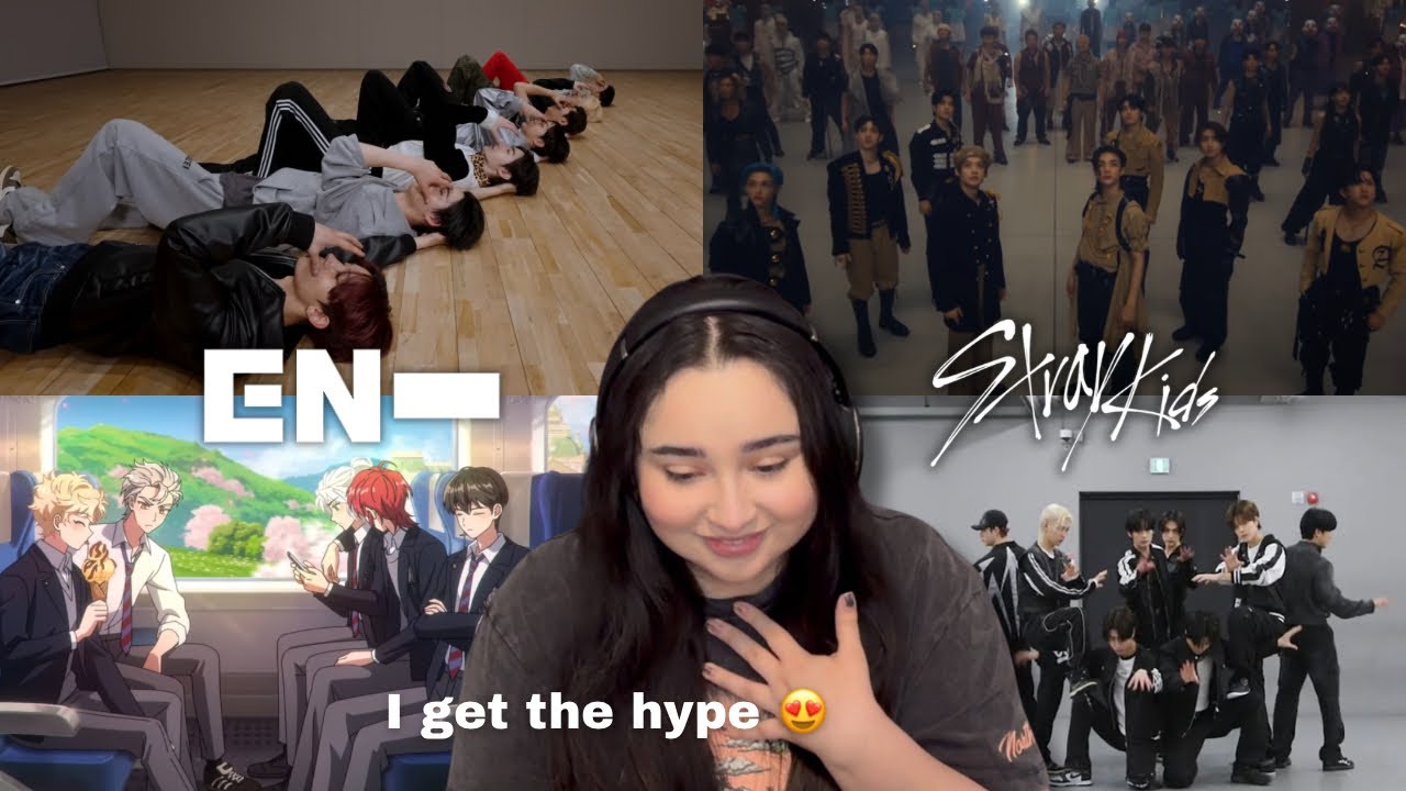 FIRST TIME REACTING TO KPOP GROUPS PT.4 (STRAY KIDS, ENHYPEN)