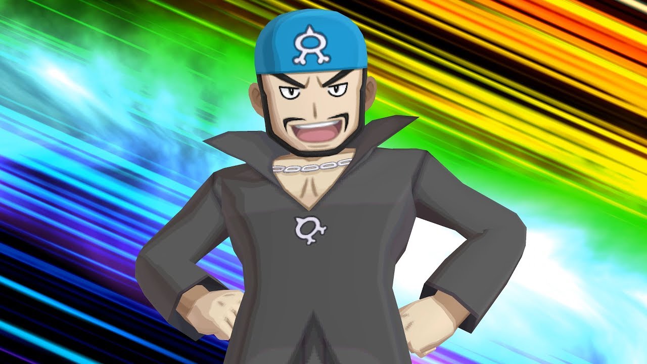 Pokemon Ultra Moon: Team Aqua Leader Archie Boss Fight (4K)