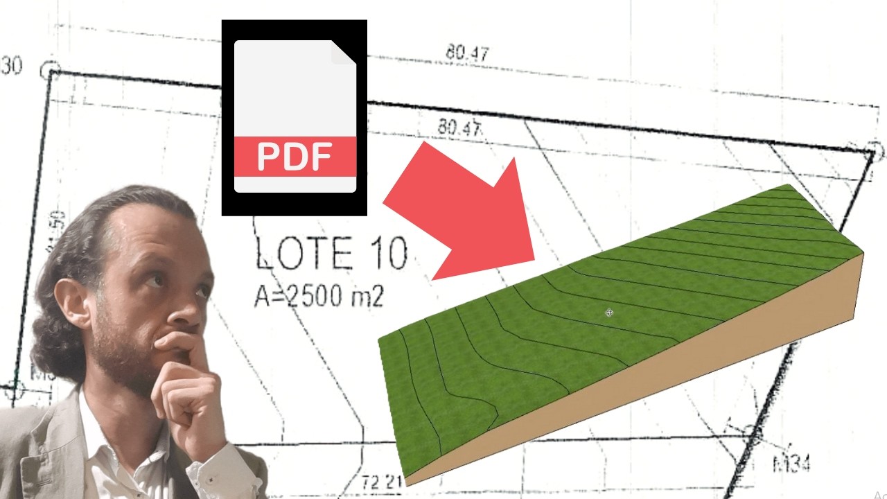 TERRNO 3D desde PDF en Archicad / FACIL Y RAPIDO