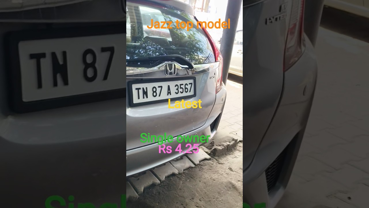 brand new good condition Honda jazz V variant 2018 model single owner 4.25 call WhatsApp 9941125000