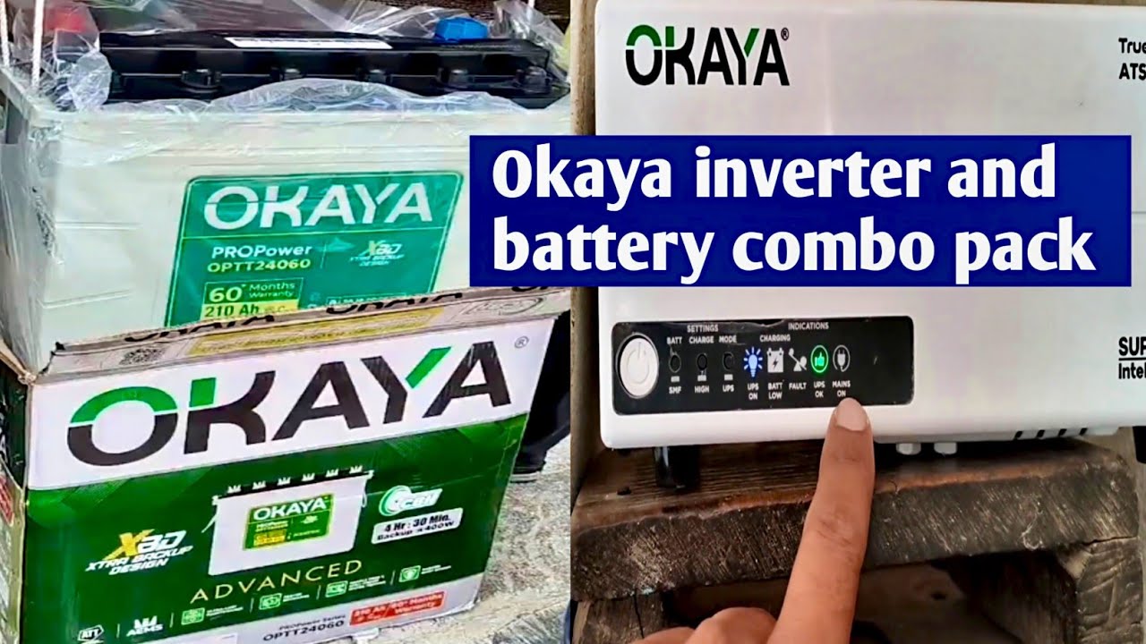 Okaya inverter and battery combo pack 
