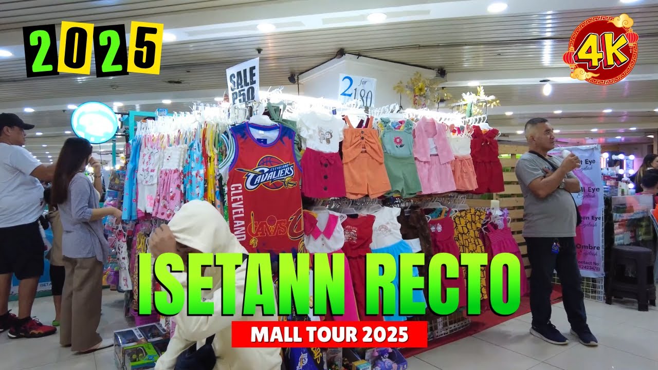 [4K] ISETANN RECTO 2025 - SHOPPING MALL MANILA CITY - 50% SALE ON SELECTED ITEMS