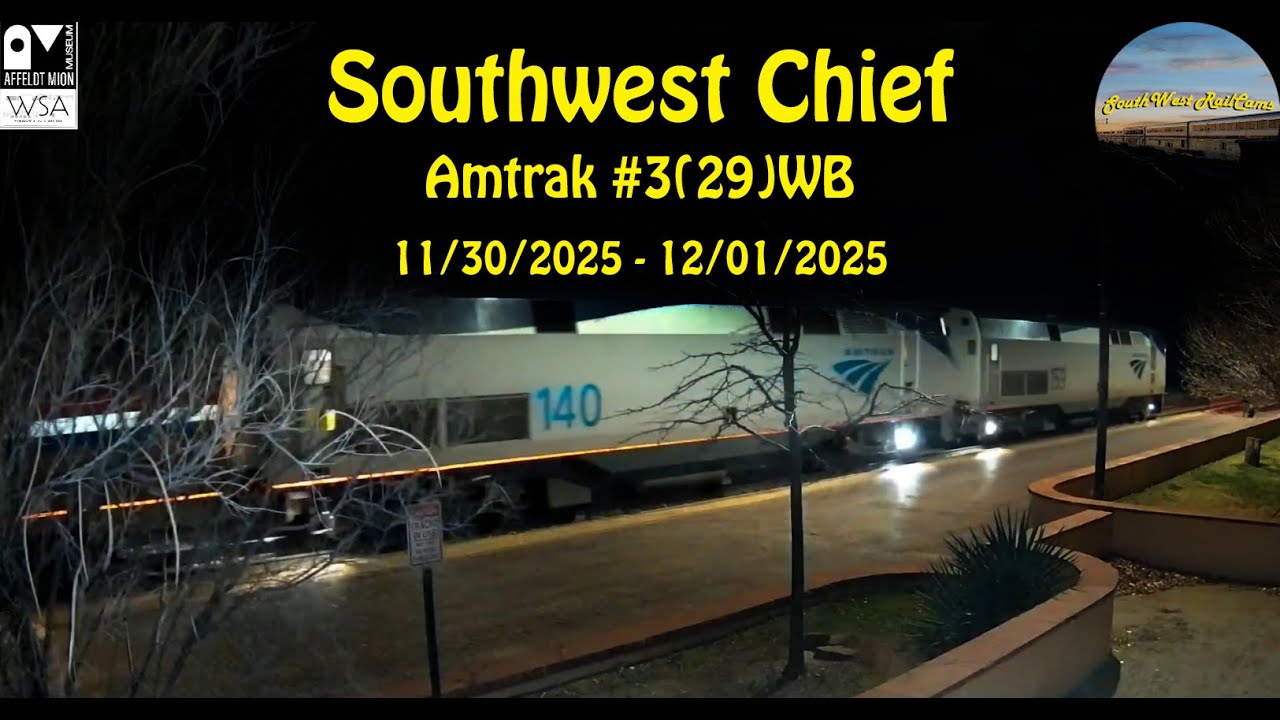 A3(29) WB Southwest Chief (159-140 x 8) | 2025/11/30 - 2025/12/01
