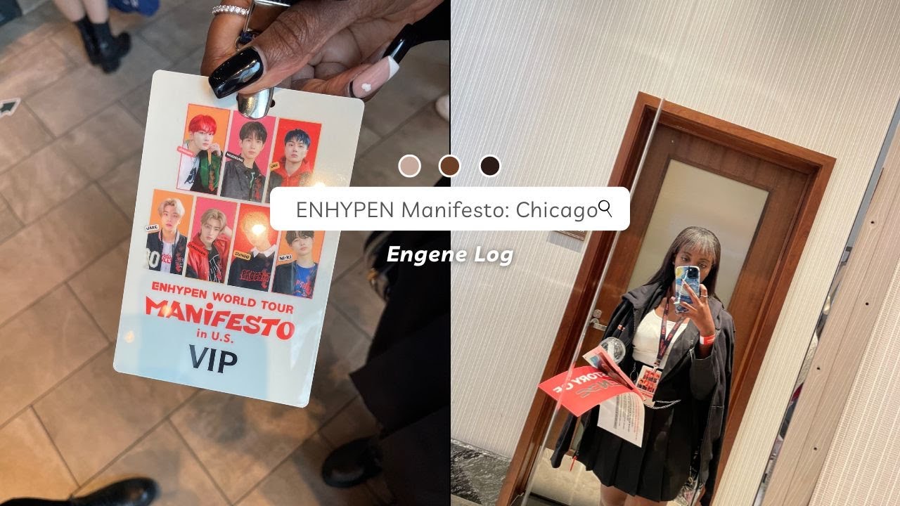 [ENGENE-loG] My first VIP & Soundcheck! ENHYPEN Manifesto World Tour: Chicago Vlog 🧡