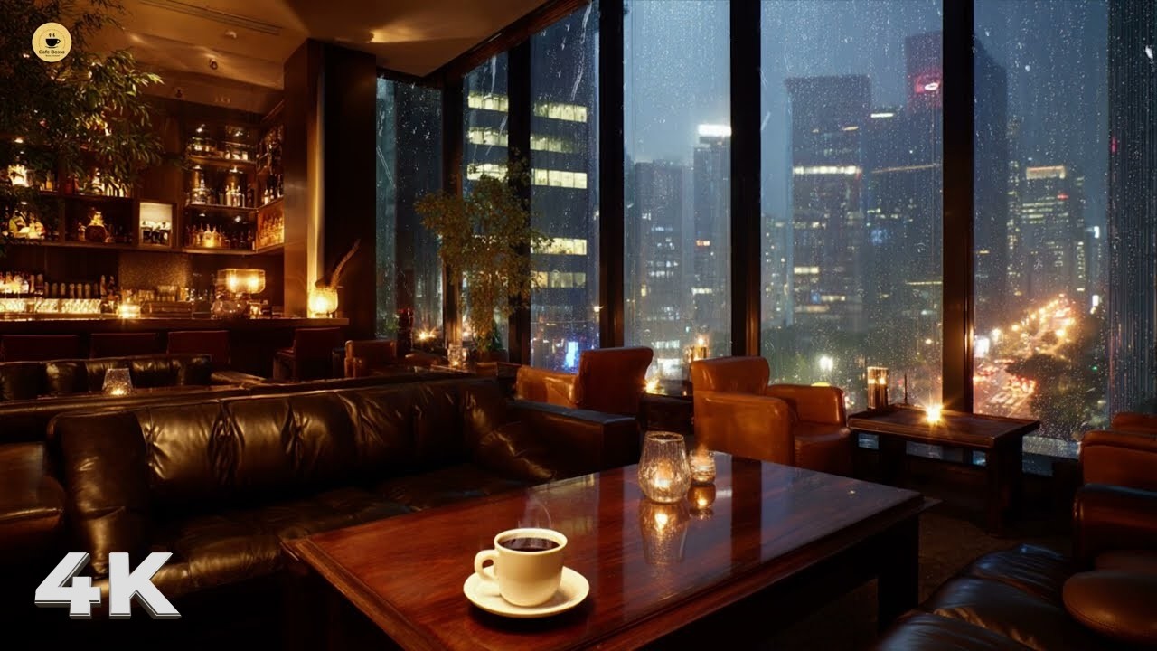 New York Rain Night Jazz | Smooth Piano Jazz Music - Soft Background Music for Sleep,study & Relax