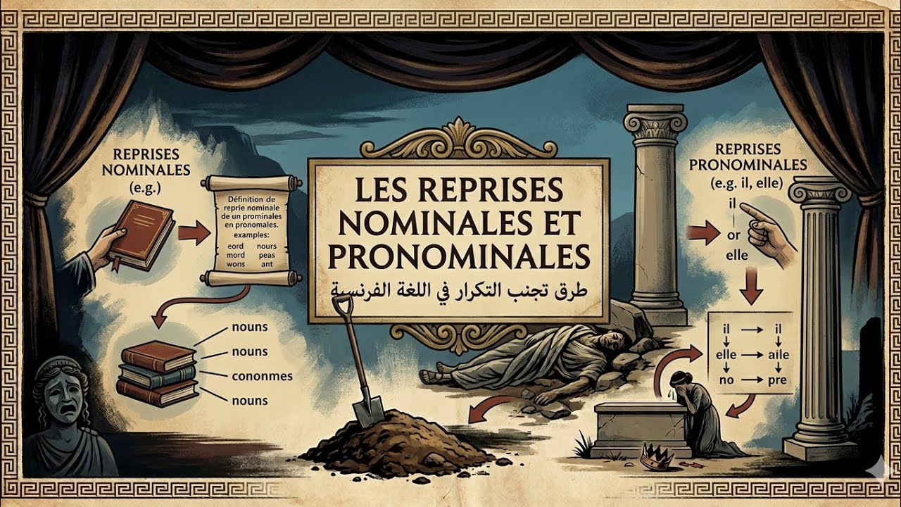 Les reprises nominales et pronominales : طرق_تجنب_التكرار_في_اللغة_الفرنسية