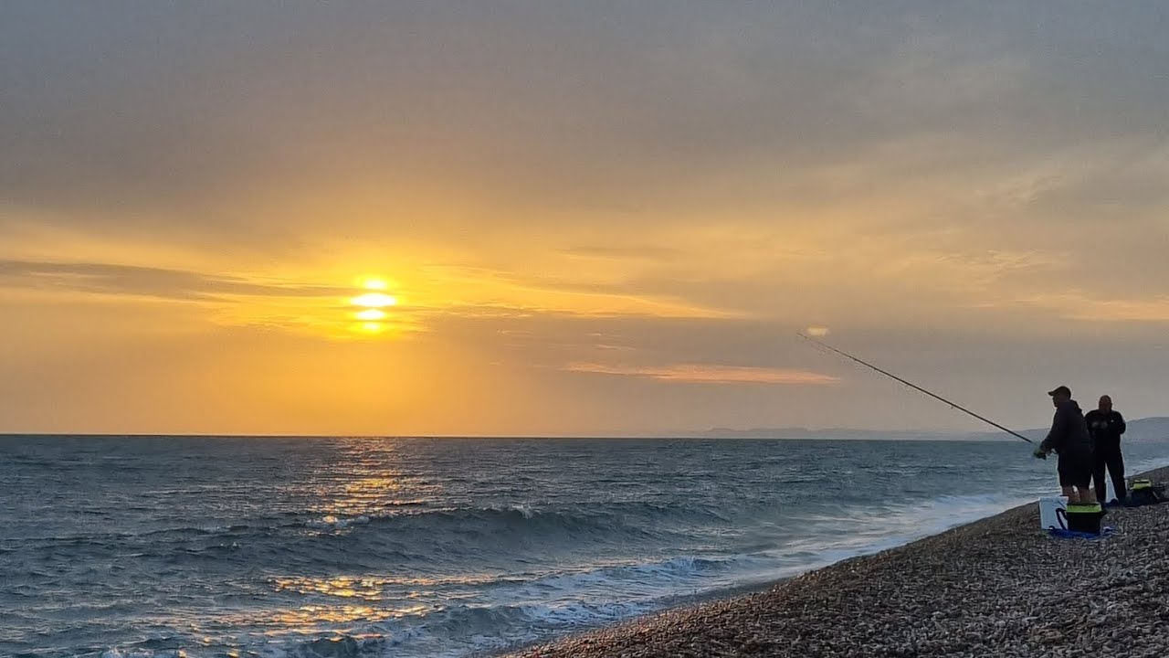 fishing chesil beach (portland end ) cod bass bream and tope? epic night on the shingles