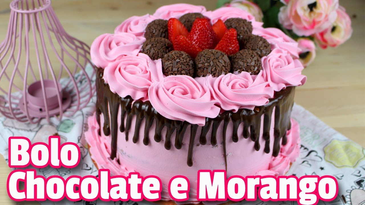 Bolo de Chocolate e Morango | Como Fazer Bolo de Chocolate e Morango | Cakepedia