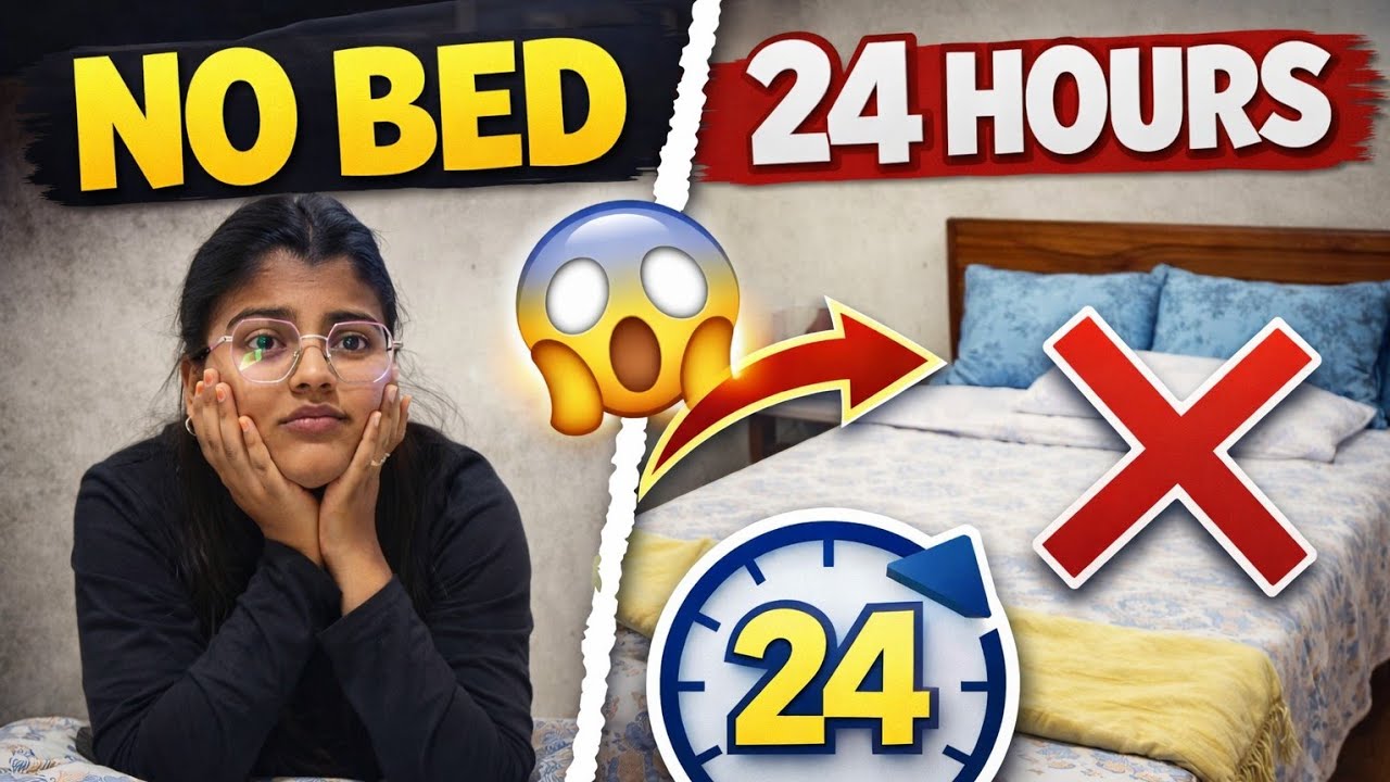 24 Hours No Bed Challenge 😱🛏️❌