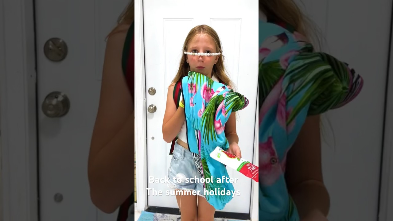 Nastya and her back to school funny story
