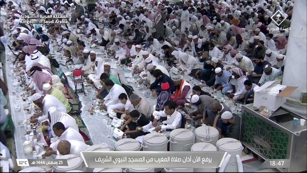 أذان المغرب للمؤذن عمر سنبل الأحد 25 رمضان 1444هـ