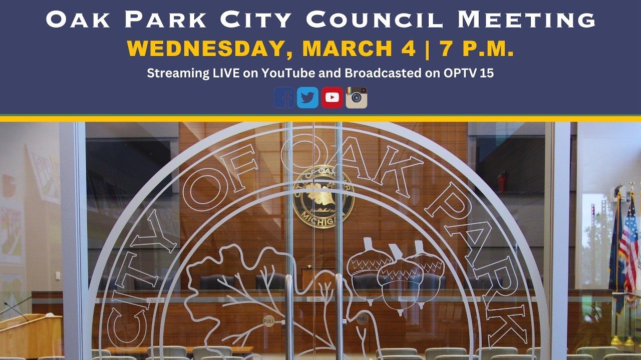 3/4/2026 Oak Park City Council Meeting (LIVE)