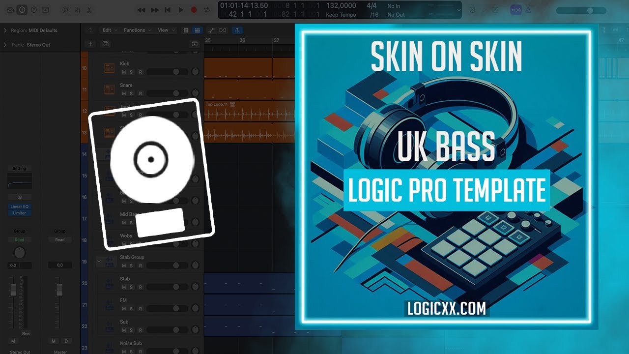 Skin on Skin - UK Bass Logic Pro Template (Fred again.. Style)