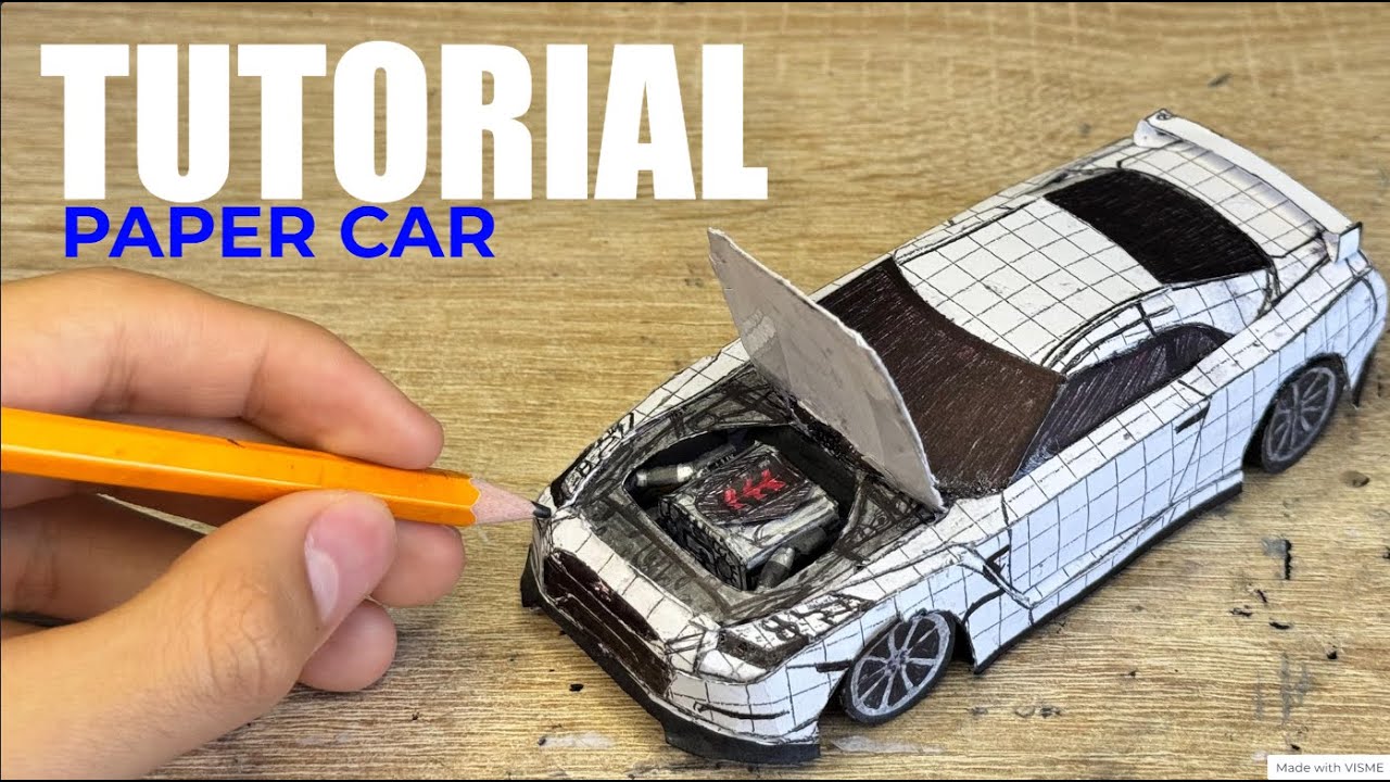 Nissan GTR R35 Tutorial | Tutorial Paper Car