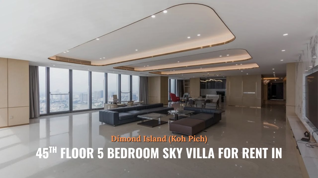 N5096168 - 45th Floor 5 Bedroom Sky Villa For Rent in Diamond Island (Koh Pich)