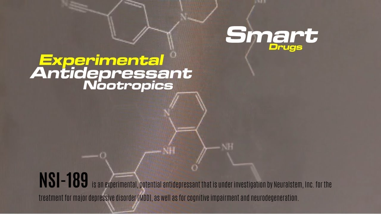 Experimental Antidepressant Nootropics