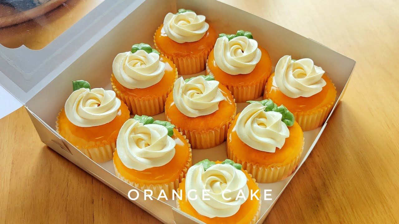 เค้กส้มโบราณOrange Cake เค้กสปันจ์นุ่มๆเพิ่มซอสส้มและบัตเตอร์ครีมเนยสดแท้ เค้กรสหวานอมเปรี้ยวชื่นใจ