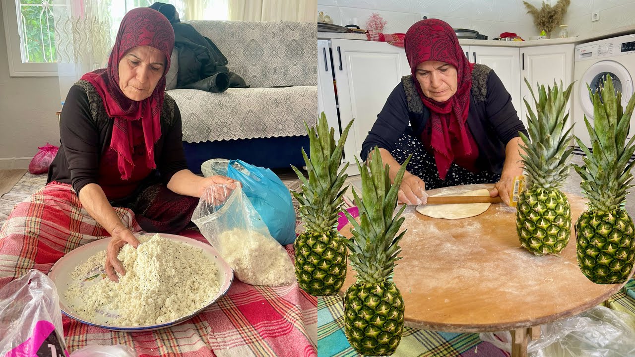 NEFİS LEZZET SICAK SOBALI KÖY EVİ ~ LEZZETLİ YEMEKLER İÇİN LOR YAPIMI
