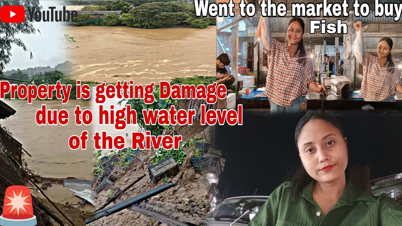Property is getting Damage due to high water level of the River 😢||Went to the market to buy Fish 🐟|