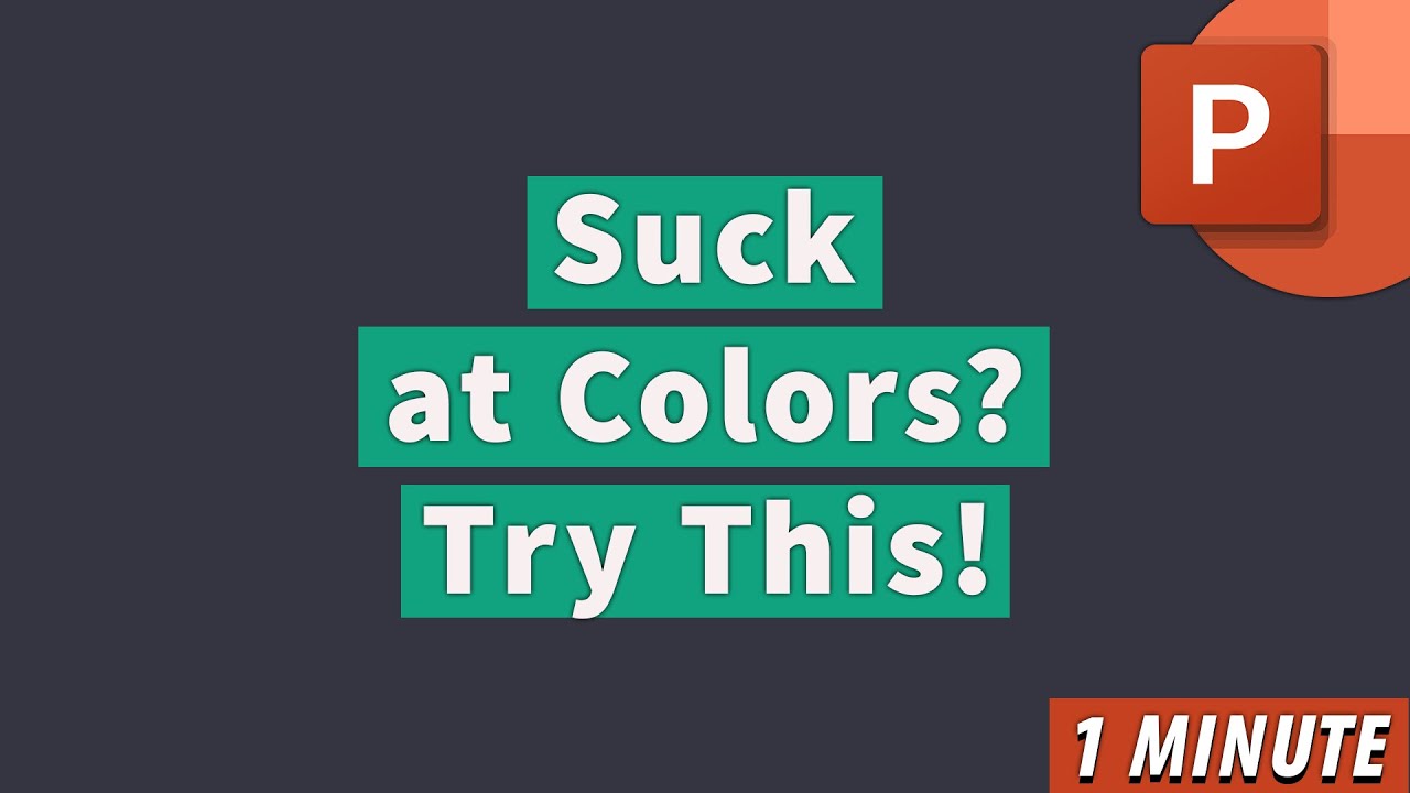 2 Quick Hacks for Choosing the BEST Colors for Your Presentation