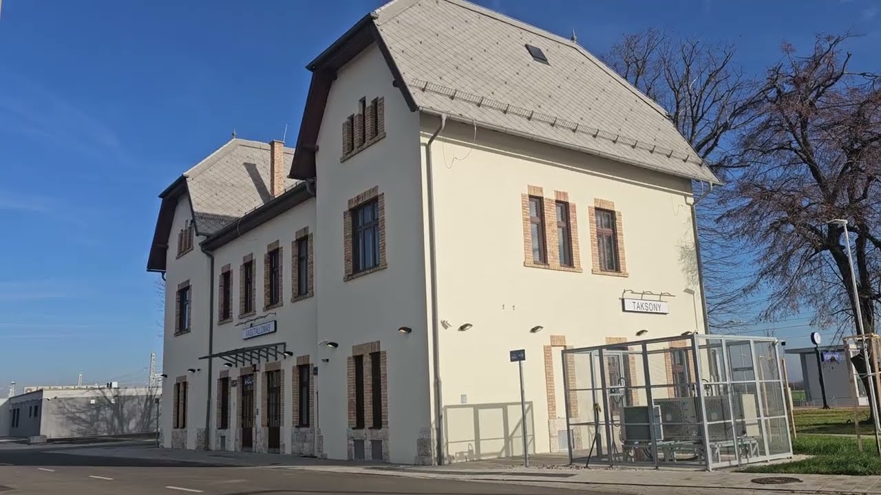 Budapest-Belgrád vasútvonal felújítása Taksony vasútállómás 2025.12.26 péntek