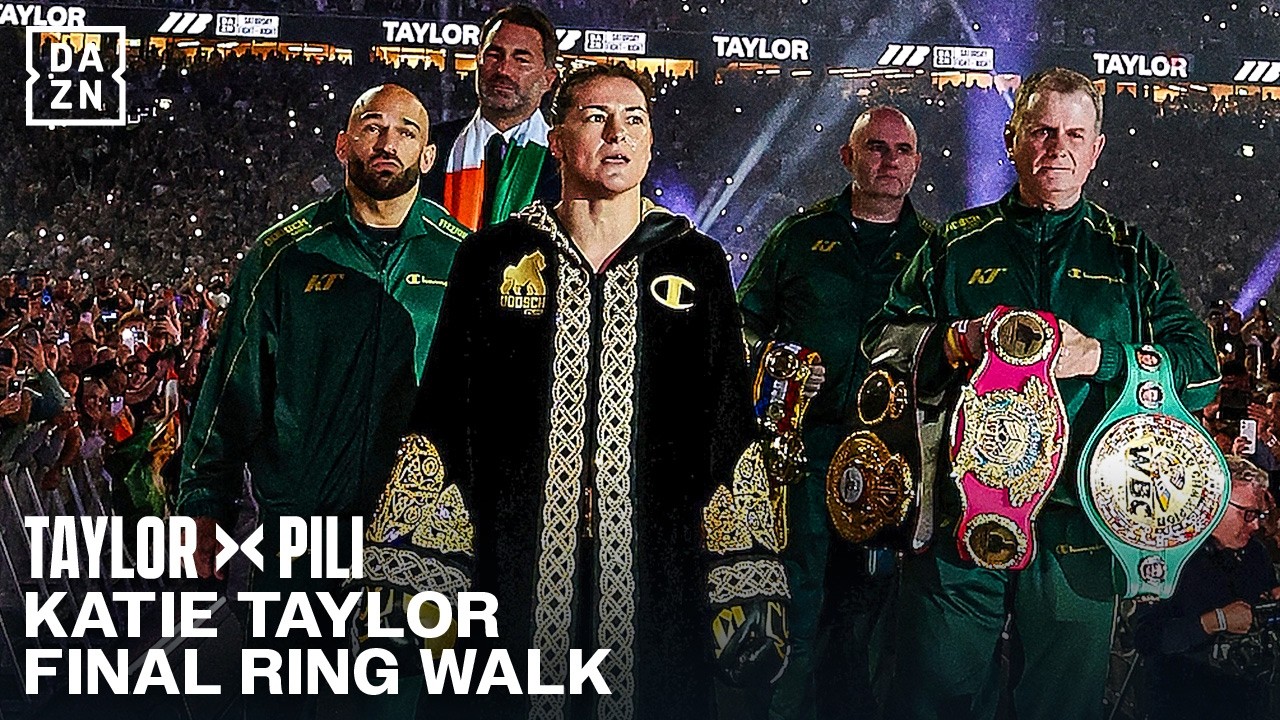 Katie Taylor makes her FINAL emotional ring walk at Croke Park!