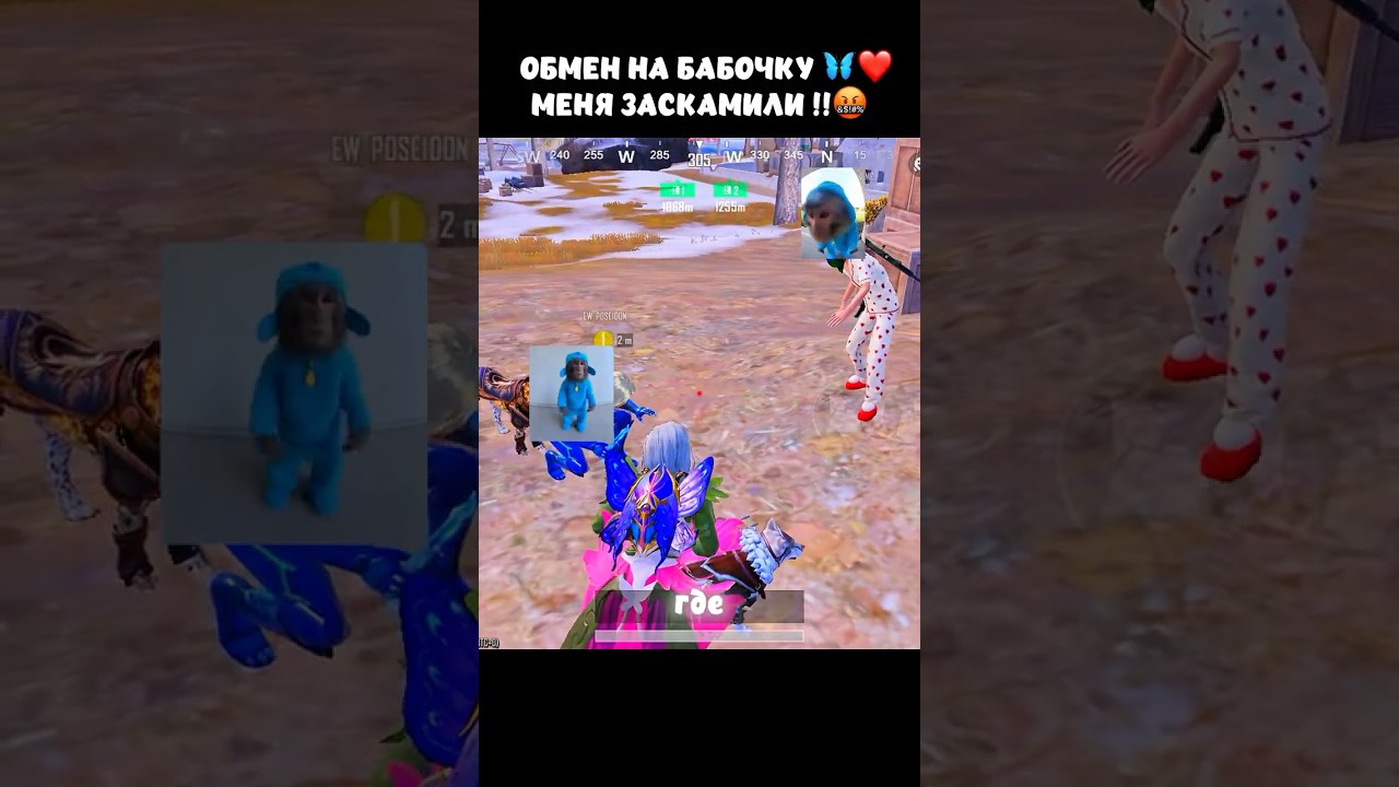ПРОДОЛЖЕНИЕ КАК МЕНЯ ЗАСКАМИЛИ НА - 🦋!!🐒🤬❤️ #pubgmobile #метророяль #metropubg #metroroyale