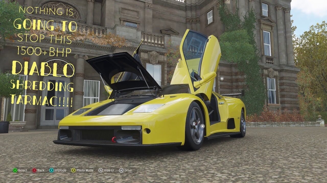 Forza Horizon 4: Trying To Keep a 1500+hp Lamborghini Diablo GTR Tame