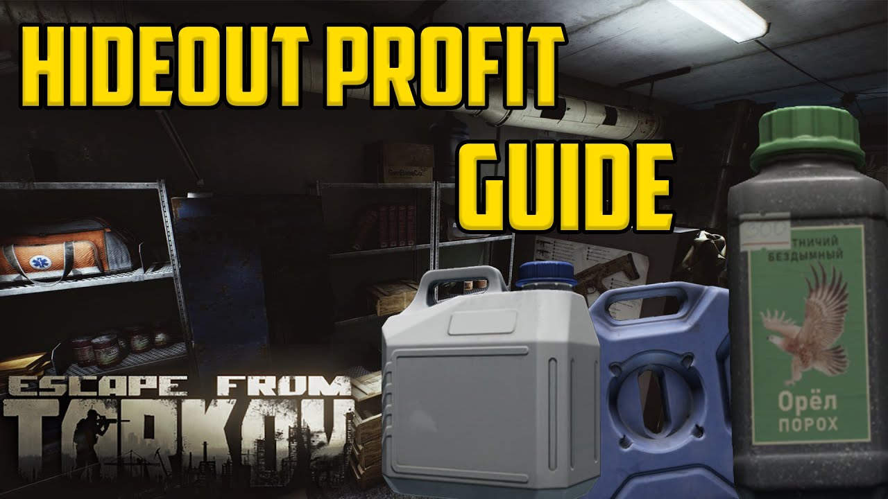 COMPLETE HIDEOUT PROFIT GUIDE- Escape From Tarkov Hideout Money Making, Skills, and Production