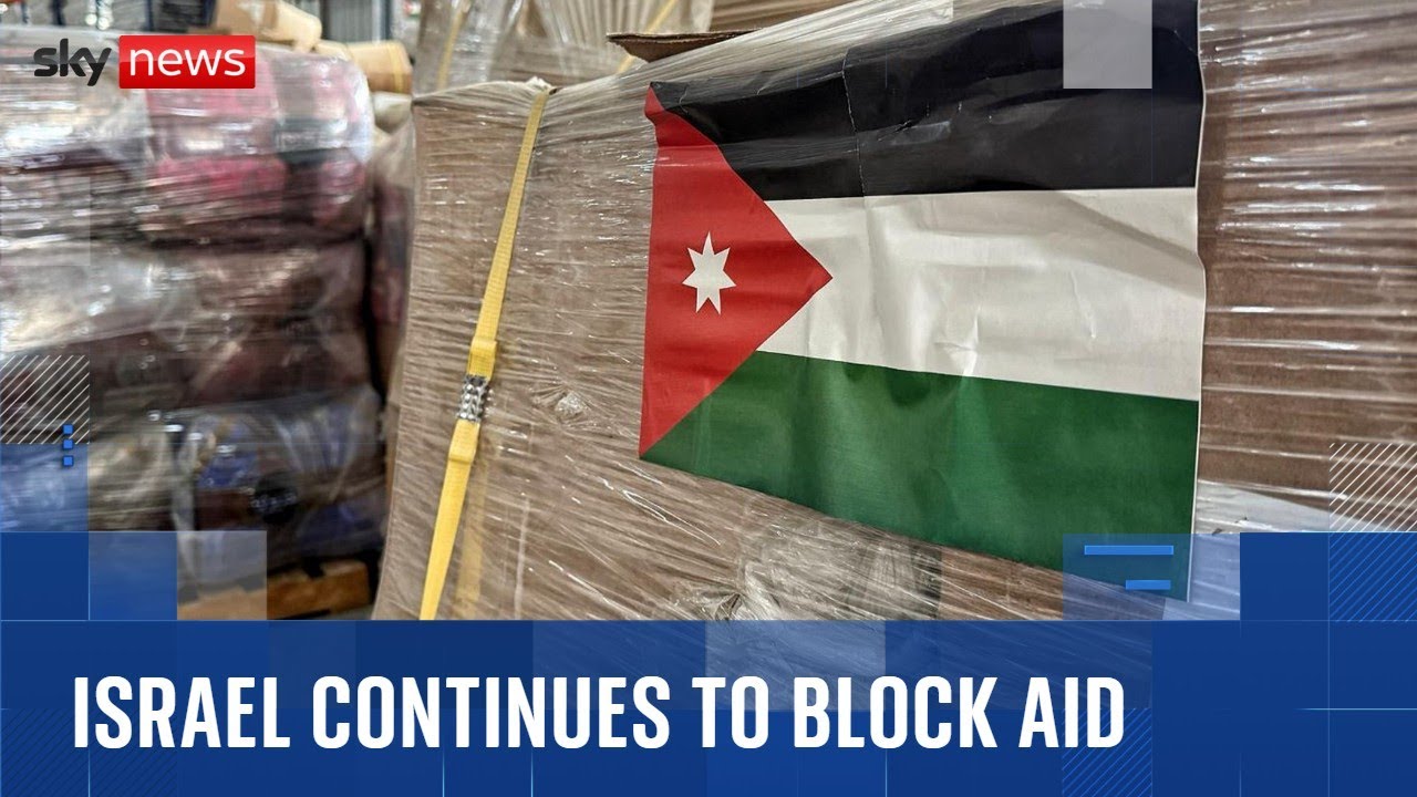 International aid for Gaza being held in Jordan warehouse