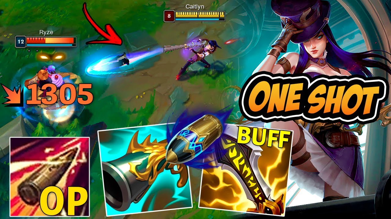 *OP* CAITLYN ADC BUILD DE ONE SHOT NA ARMADILHA !! - LEAGUE OF LEGENDS