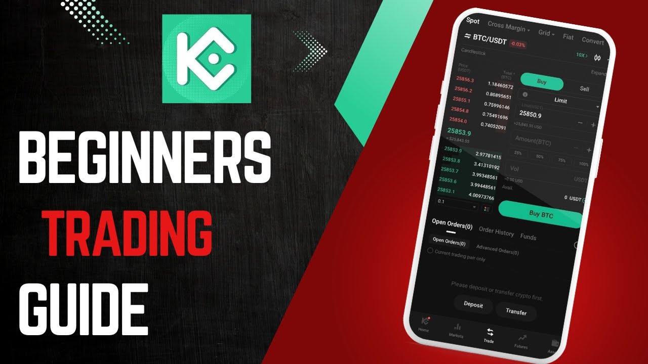 How to TRADE on KUCOIN Exchange mobile app for BEGINNERS | Spot Trading Tutorial