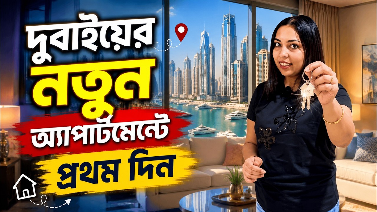 কেমন কাটলো 1st Day In Our New Apartment In Dubai? | Bengali Vlogs
