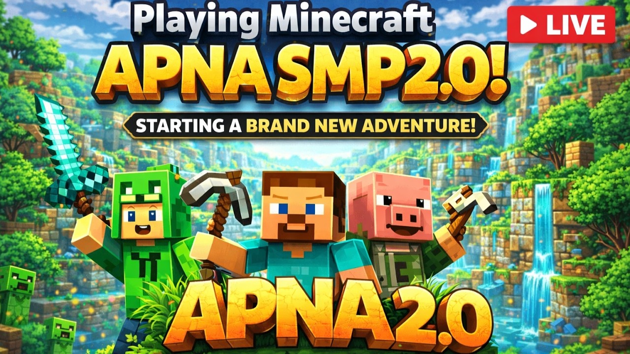 MINECRAFT LIVE | APNA SMP 2.0 | DAY 1 | #minecraft #gamingtadpole