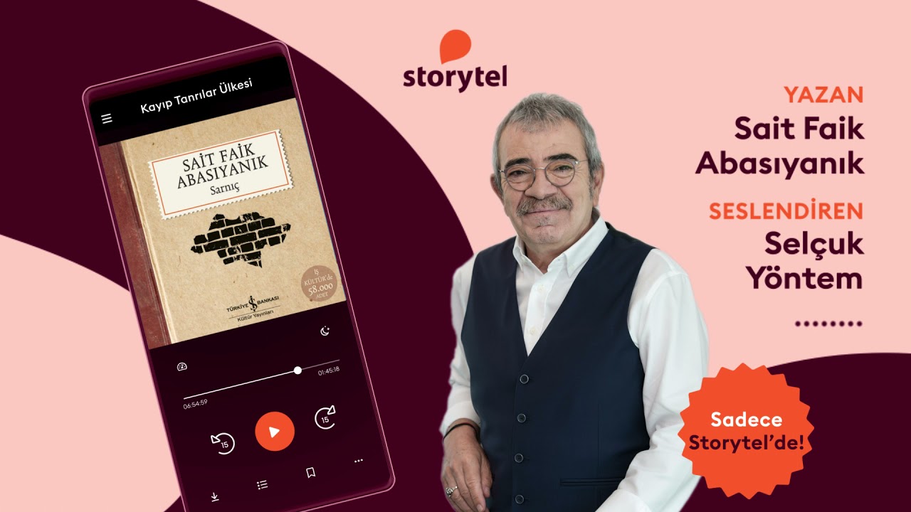 Sait Faik Abasıyanık'ın Sarnı&ccedil; adlı eseri Sel&ccedil;uk Y&ouml;ntem'in eşsiz seslendirmesiyle sadece Storytel'de