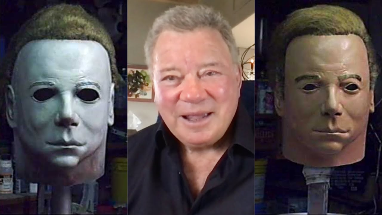 William Shatner Talks Michael Myers / Captain Kirk HALLOWEEN Mask Legend | INTERVIEW