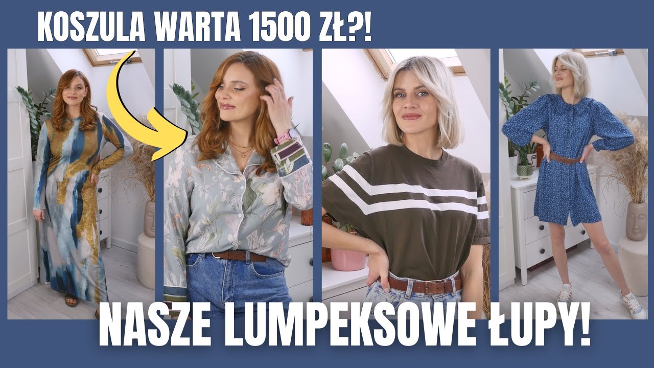 HAUL LUMPEKSOWY: Nasze największe zakupy z drugiej ręki! Marki premium i ubrania w trendach 2024!