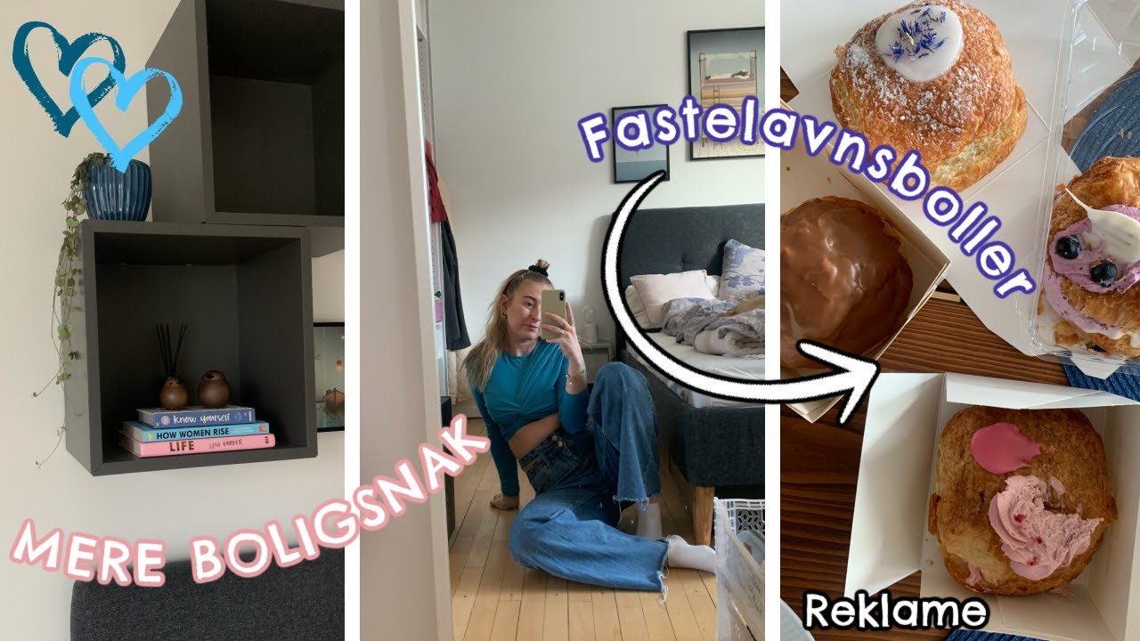 EN MANDAG HJEMME | Arbejdsdag, fastelavnsbolle taste test & rengøring 🤩💙