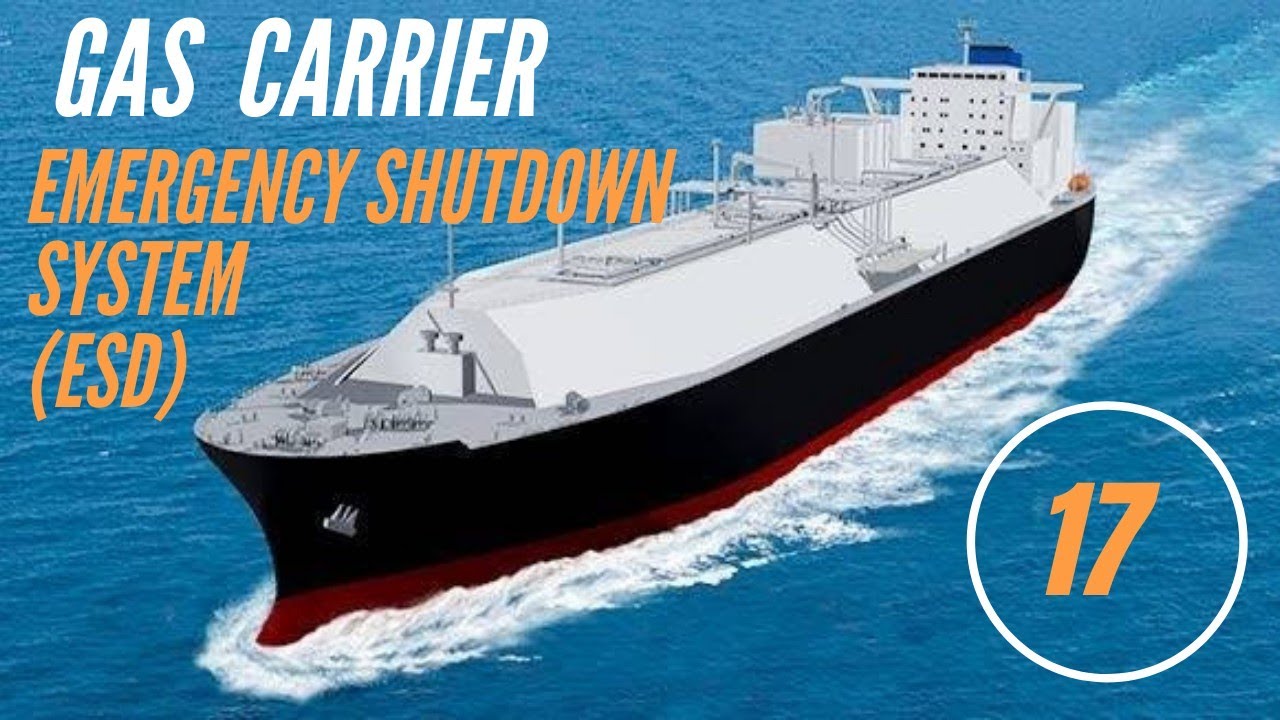 Gas carrier - Emergency shutdown system | Lpg ship emergency shutdown system ( ESD )
