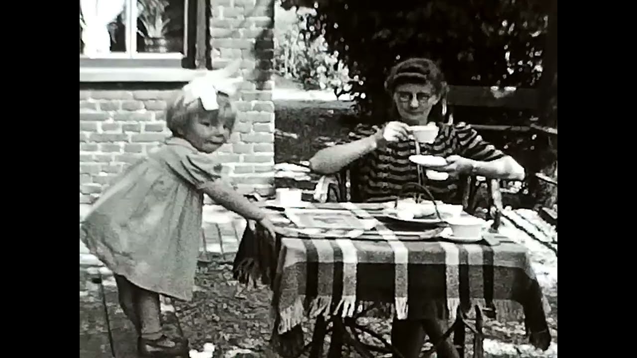 Bezoek aan opoe Kesimaat in 1941 te Vroomshoop