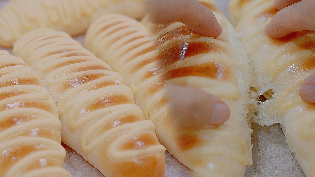 【ASMR 4K】 Хлеб Caterpillar！ Чрезвычайно ПРОСТОЙ！ Мягкий！ Вы должны попробовать！